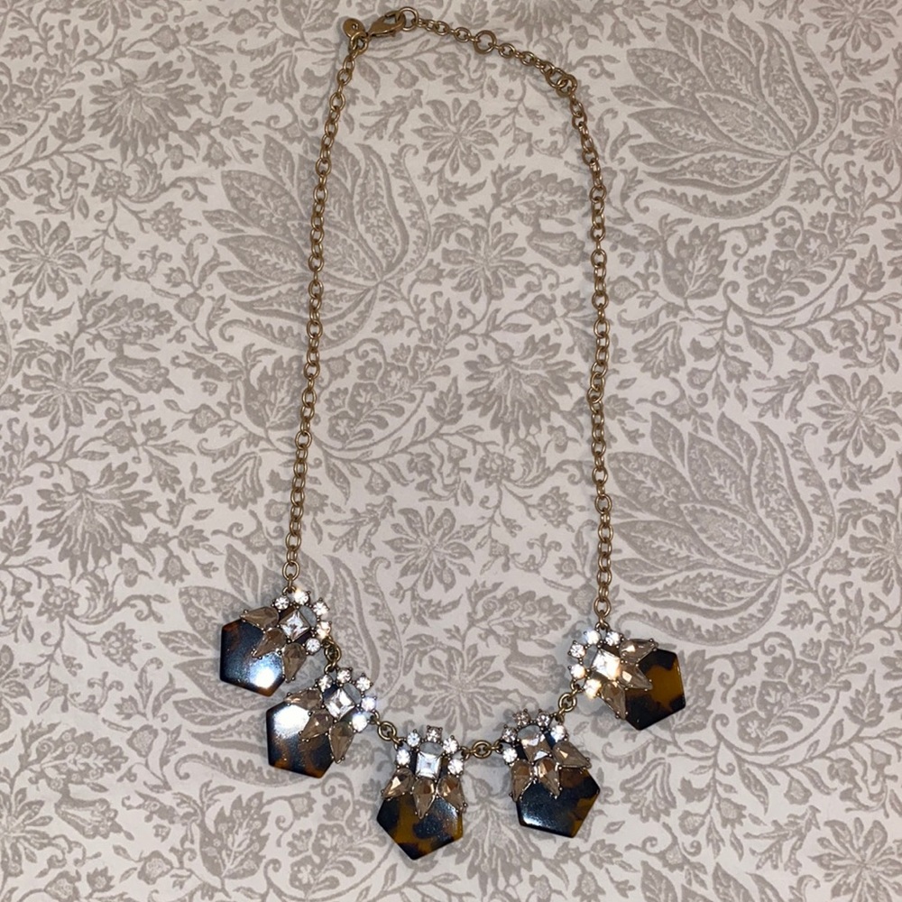 Jcrew Tortoise Gem Necklace